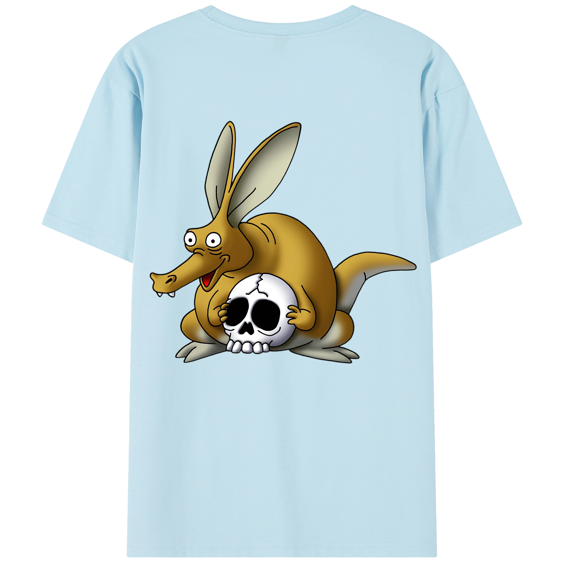 （画像用） ドラゴンクエスト Doragon Kuesuto Dragon Quest 綿100％半袖Tシャツ（背面プリント）